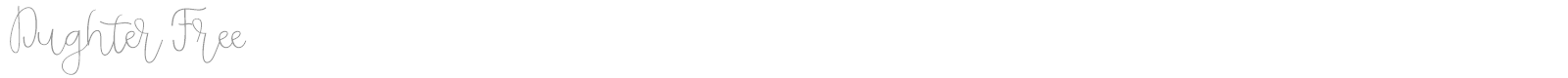 Dughter font preview